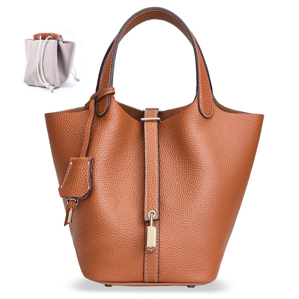 6549 Designer Leather Bucket Bags : Trendy Leather Tote Purses - Best